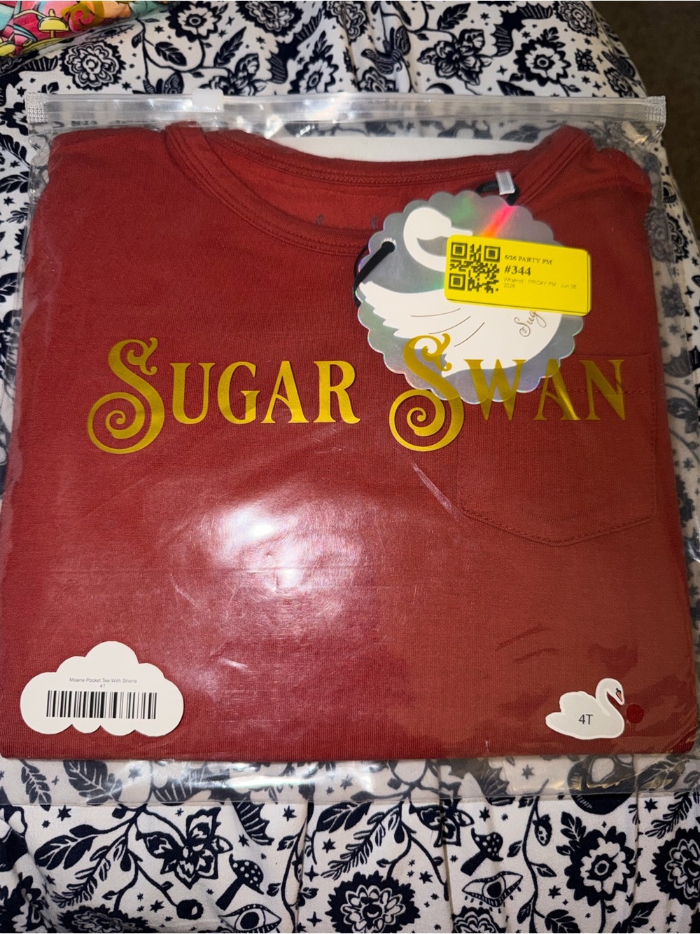 Sugar Swan Moana Pocket Tee & Shorts 4T